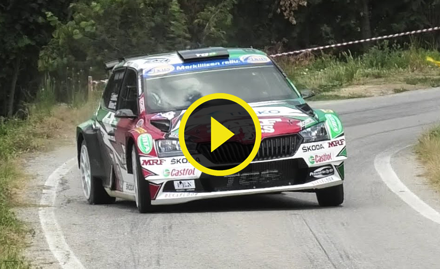 ERC Rally di Roma Capitale testdagen Craig Breen en Emil Lindholm