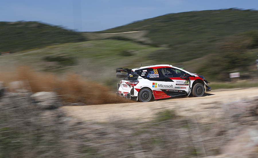 Evans en Tänak snelste in shakedown WRC Rally Italië