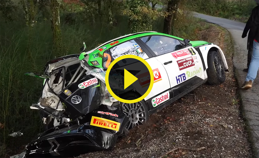 Crash Solberg Shakedown ERC Portugal 2020