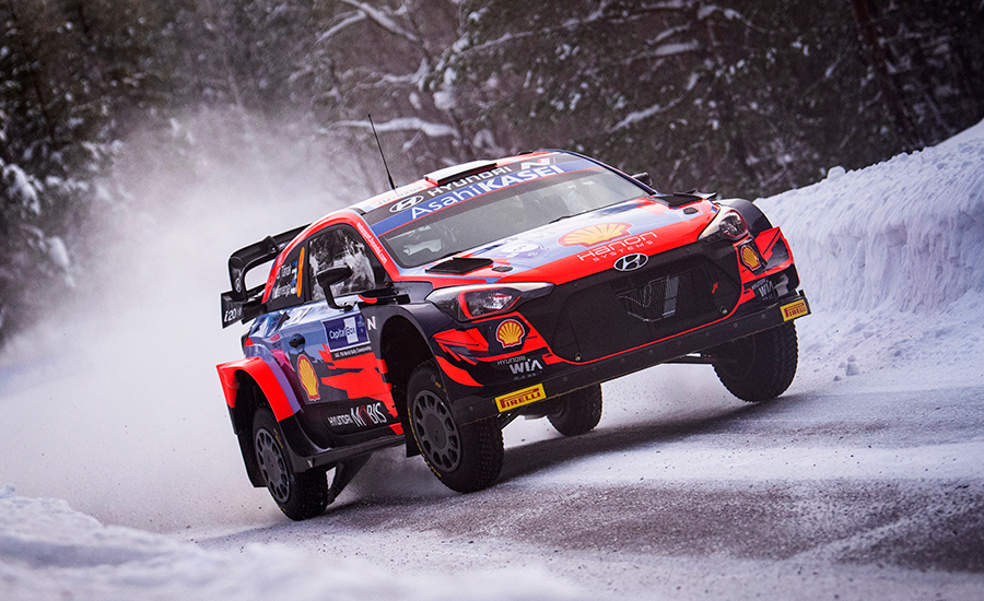 Tänak leider Arctic Rally Finland na dag 1