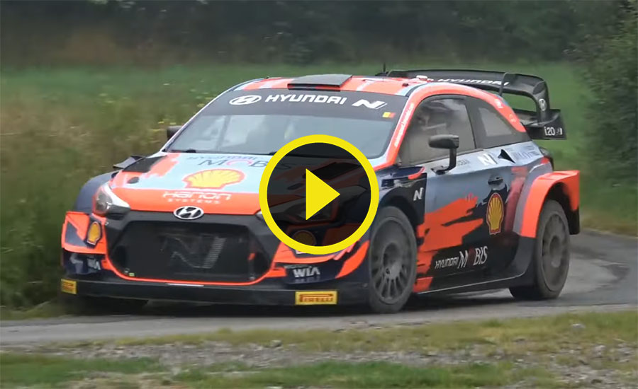 VIDEO: Hyundai start testen voor WRC Ypres Rally Belgium