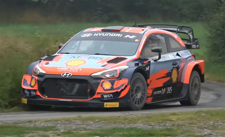 Hyundai start testen voor WRC Ypres Rally Belgium