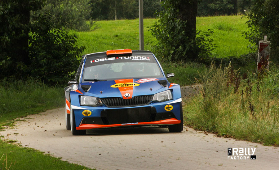 Kobus nipt naast het podium in Vechtdal Rally