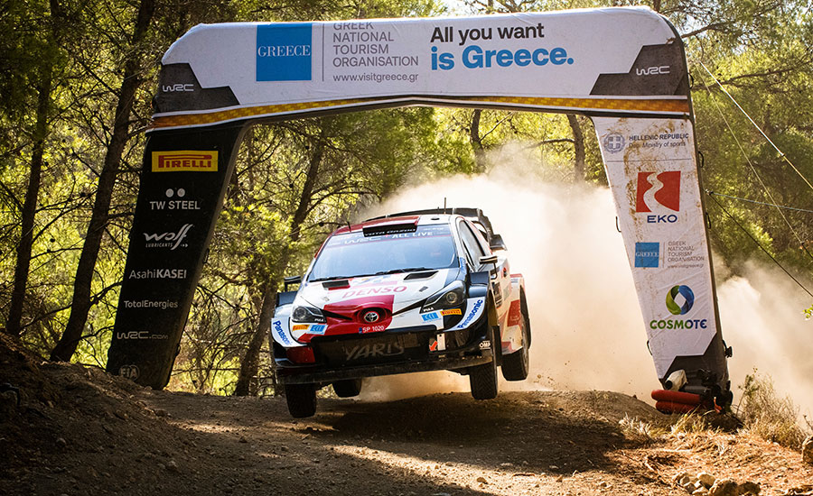 Rovanperä in controle richting laatste dag WRC Acropolis Rally
