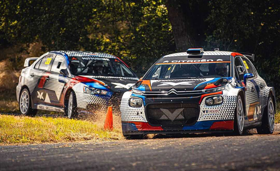 Jos Verstappen aan de start in Drenthe Rally
