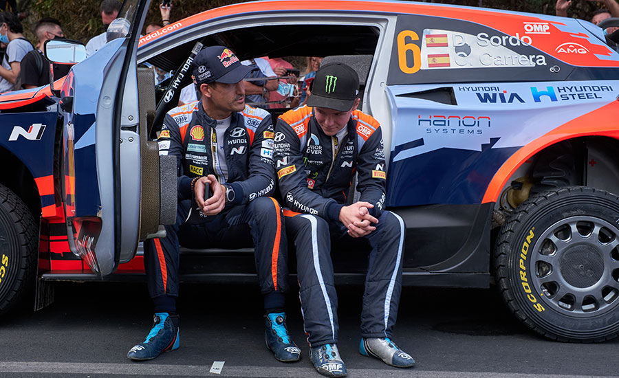 Sordo Solberg delen derde Hyundai in WRC 2022