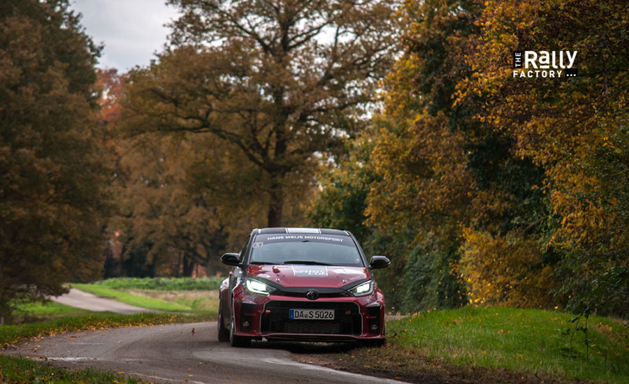 Eertink met Toyota GR Yaris in Vechtdal Rally