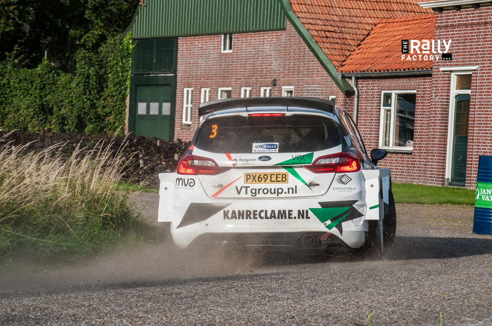 Hans Weijr Jr. in actie met de Ford Fiesta Rally2 tijdens de GTC Rally 2022 - Winnaar