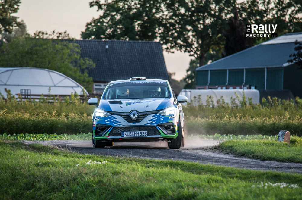 Ceriel Klein Kromhof in actie met de Renault Clio Rally4 tijdens de GTC Rally 2022!