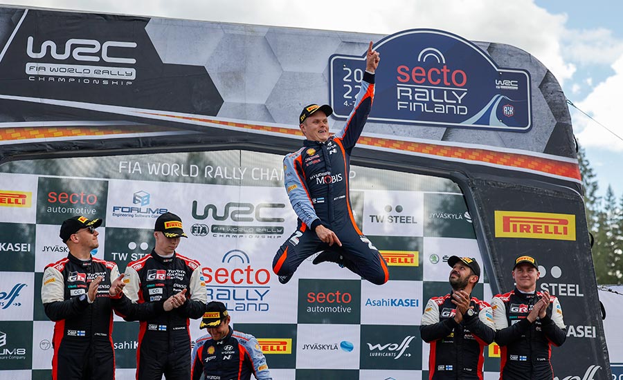 WRC Rally Finland: Derde Finland-zege voor Tänak na secondeduel met Rovanperä