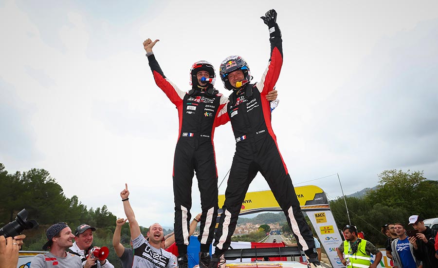 WRC Spanje: Ogier wint RallyRACC voor Neuville, Toyota pakt constructeurstitel