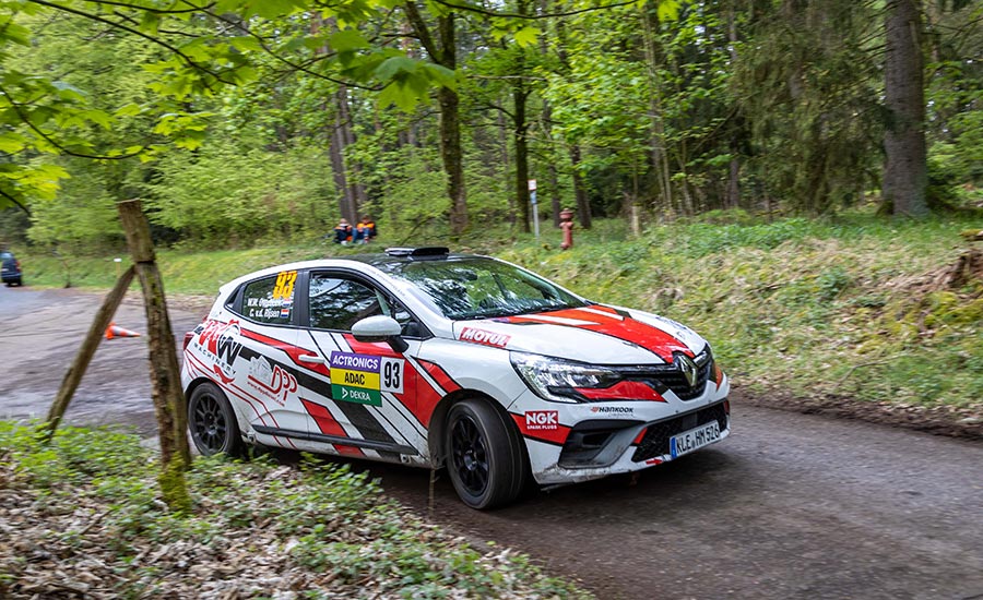 Overbeek debuteert met winst in Clio Rally Trophy tijdens Rallye Sulingen