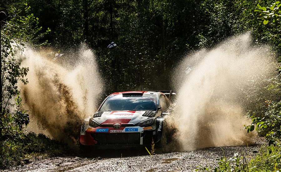 WRC Rally Finland: Sterke Evans domineert op zaterdag