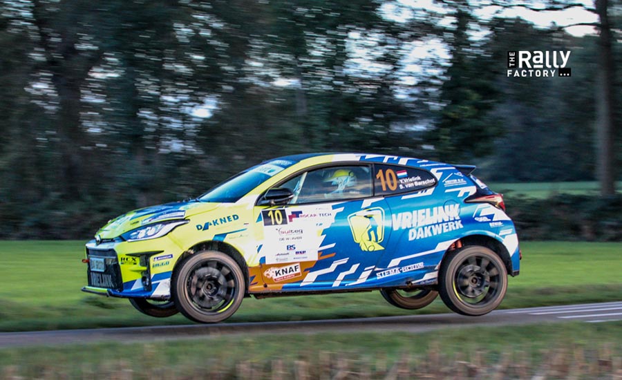 Vrielink viert NRK-titel met sterke rally in Twente