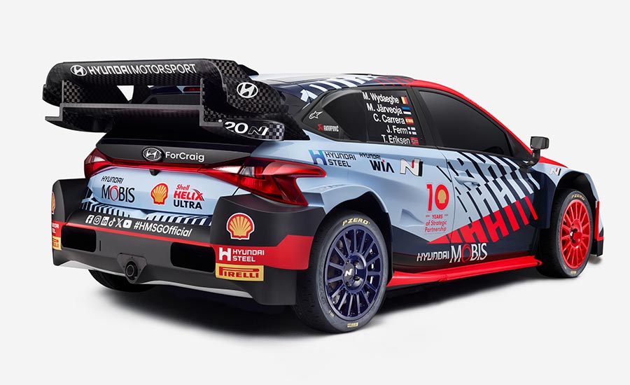 Hyundai presenteert nieuwe livery i20 N Rally1 WRC 2024