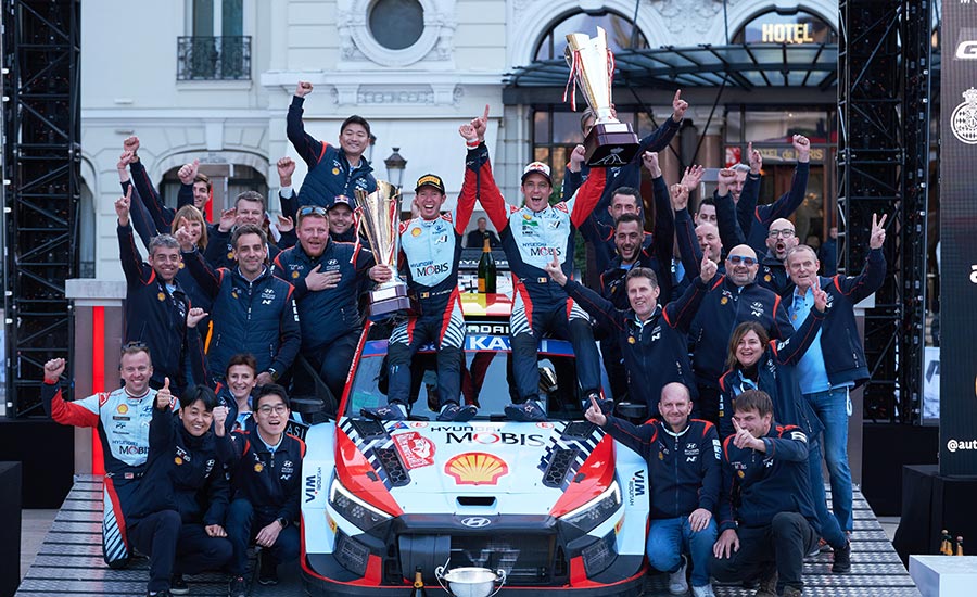 Overwinning en maximale score voor Neuville in Monte Carlo Rally