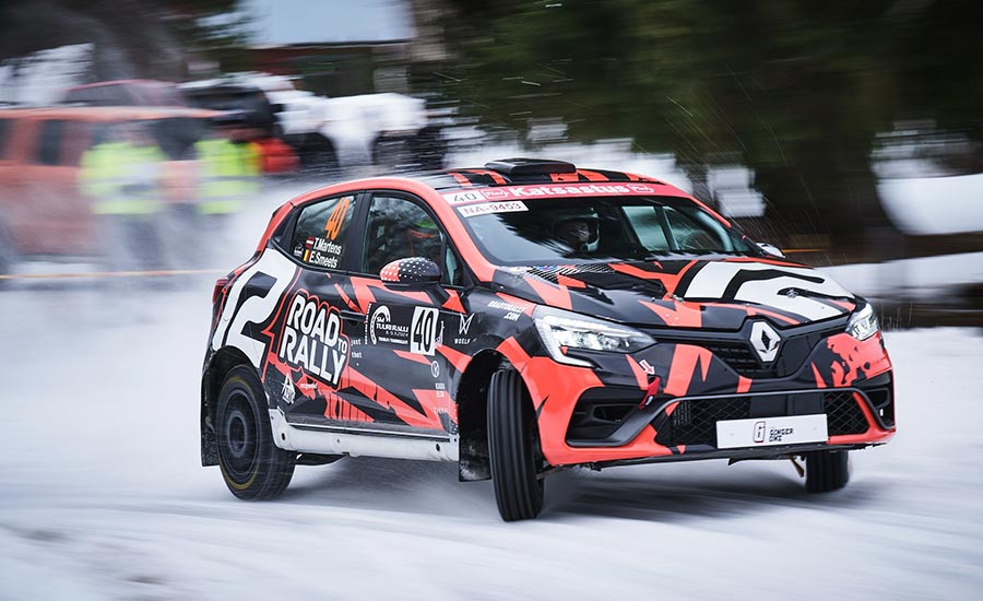 Martens voltooit laatste winterrally van het jaar