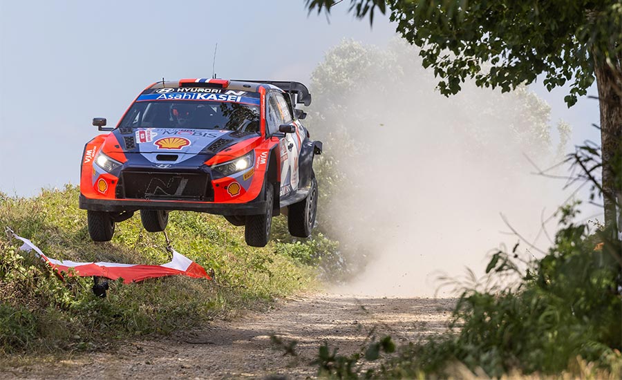 WRC Rally Polen: Mikkelsen leider na dag 1, Sesks verrast met Rally1-auto