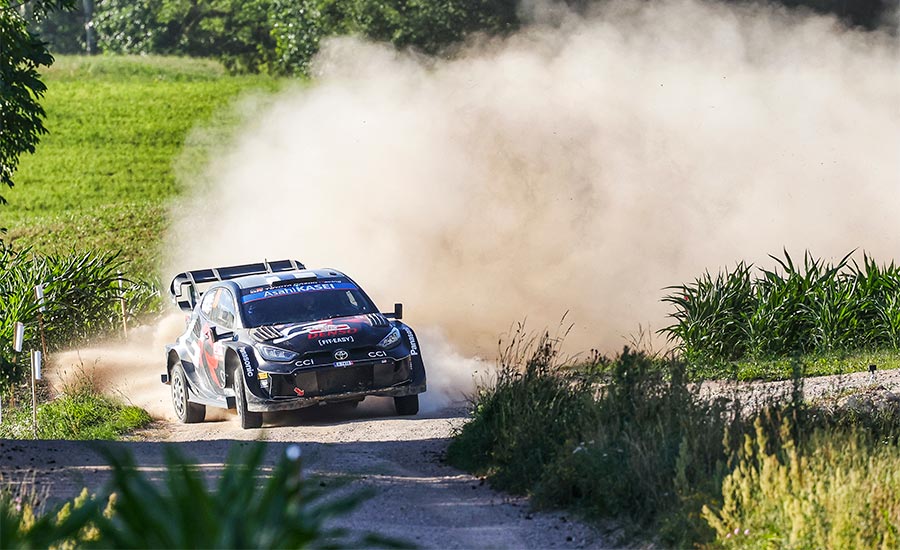 WRC Rally Polen: Rovanperä wint 6 vd 7 KP's, leidt met 'maar' 9,4s