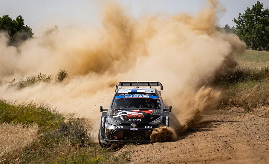 Rovanperä pakt knappe zege in WRC Polen, Neuville vierde