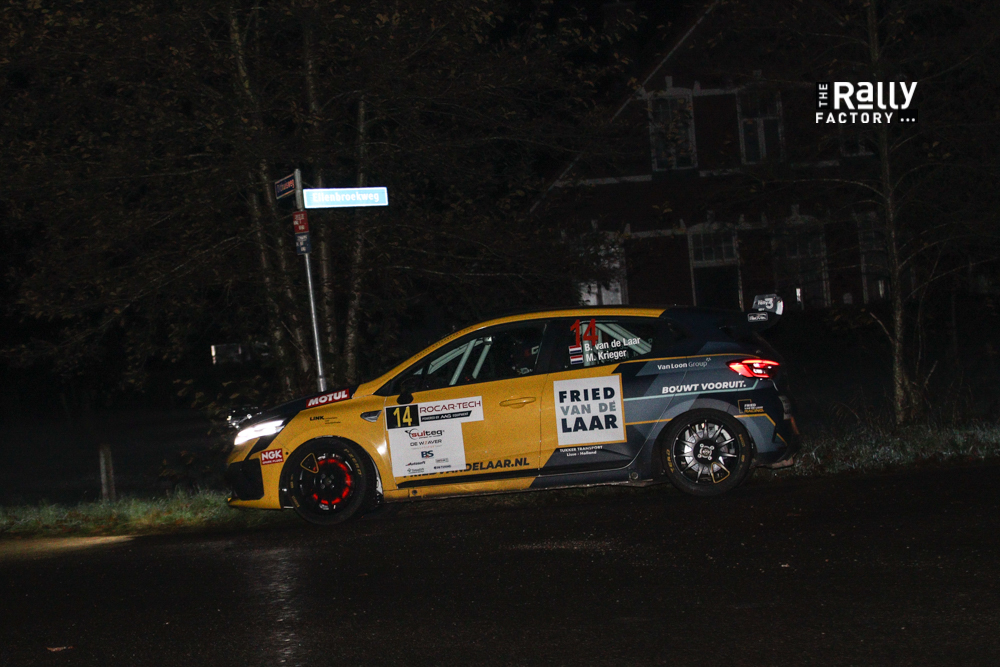 Ben van de Laar / Marlon Krieger in actie tijdens de Twente Rally 2024