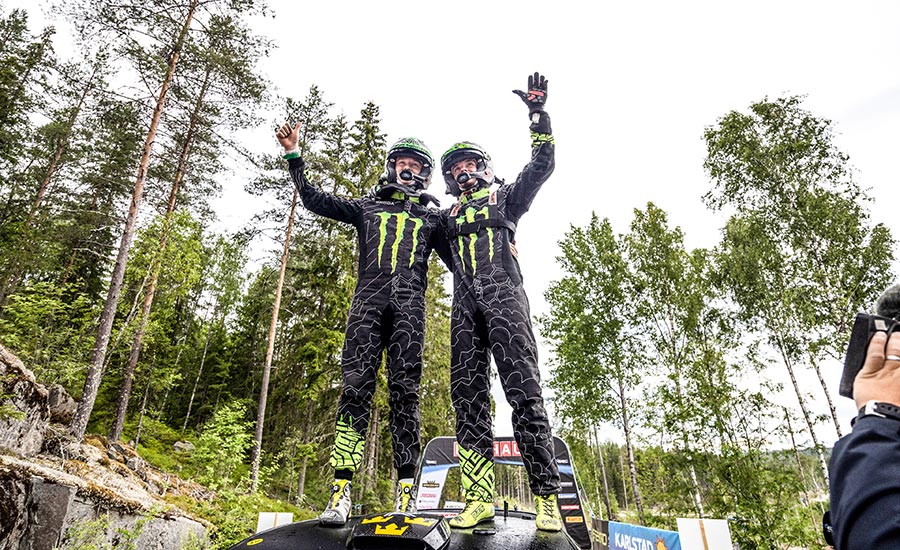 Solberg met een Toyota in het WRC2 2025