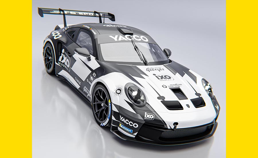 De Cecco met Porsche 992 Rally GT in BRC Rallye de Wallonie