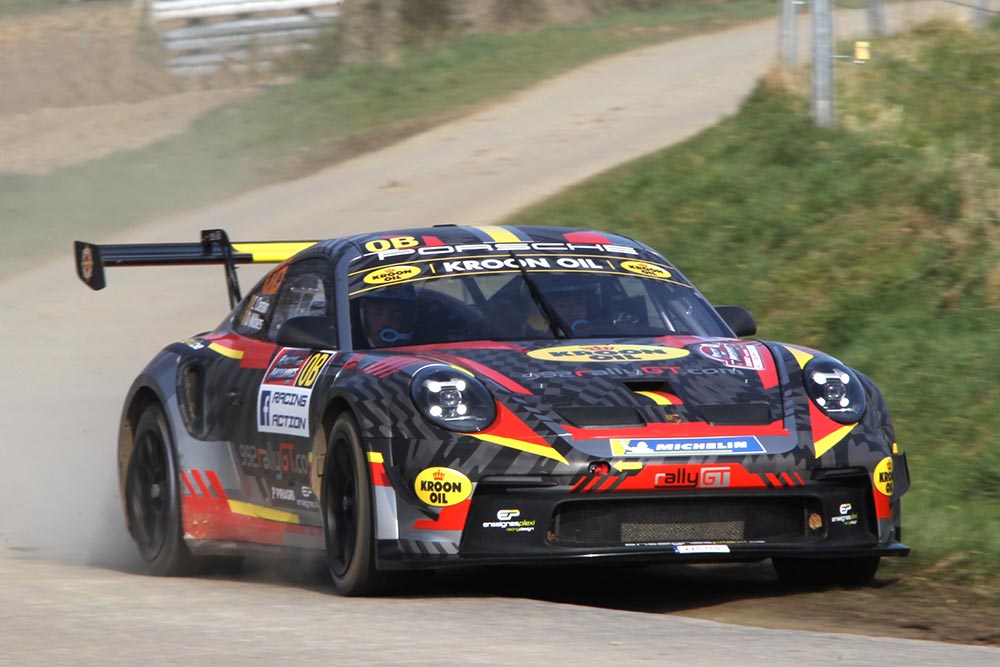 Dani Sordo met Porsche 992 Rally GT in Ypres Rally