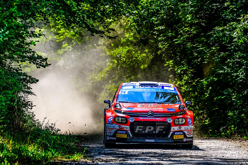 Andrea Crugnola P5 ERC Rally di Roma Capitale 2025 20 second penalty Citroen C3 Rally2