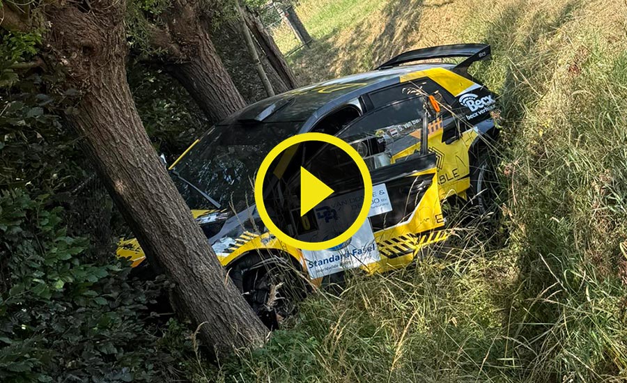 VIDEO: Crash Becx KP8 GTC Rally 2025 Crew OK