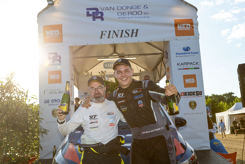 Max van Empel en Eddy Smeets stellen Rally5-titel in Clio Rally Trophy NL veilig tijdens de GTC Rally