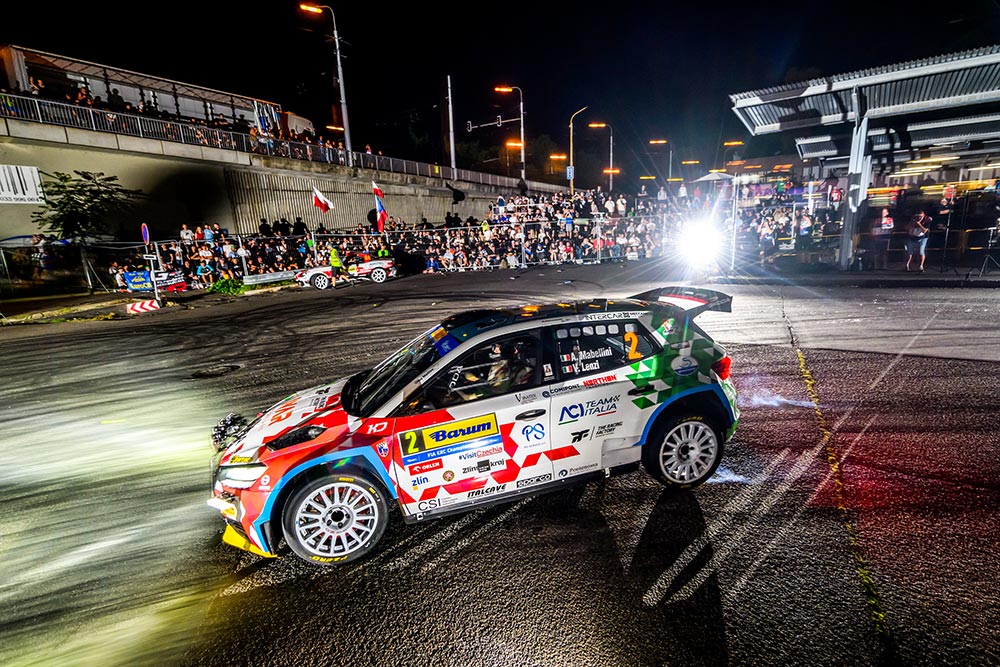Andrea Mabellini Skoda Fabia RS Rally2 ERC Barum Rally 2025