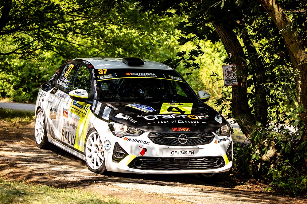 Calle Carlberg Junior ERC Champion 2025 ERC Barum Rally Opel Corsa Rally4