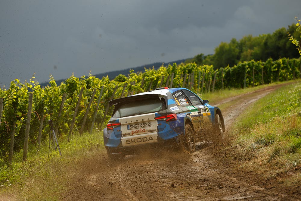 Dennis Rostek P1 ONRK Rallye ADAC Mittelrhein 2025 Skoda Fabia RS Rally2