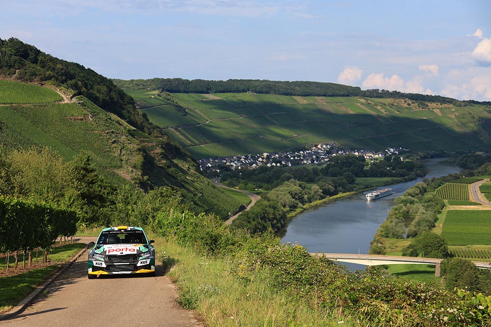 Marijan Griebel wint Rallye ADAC Mittelrhein 2025 Skoda Fabia RS Rally2