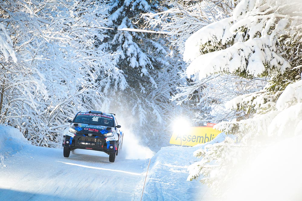 Bernhard ten Brinke Tom Woodburn WRC Rally Sweden 2026 Toyota GR Yaris Rally2