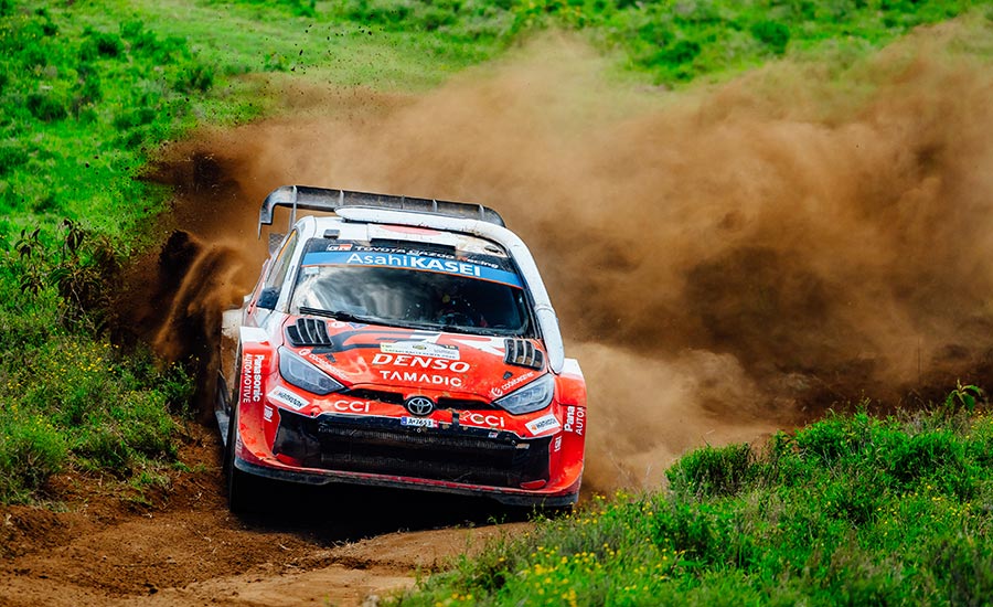 Katsuta pakt historische eerste WRC-zege in Safari Rally