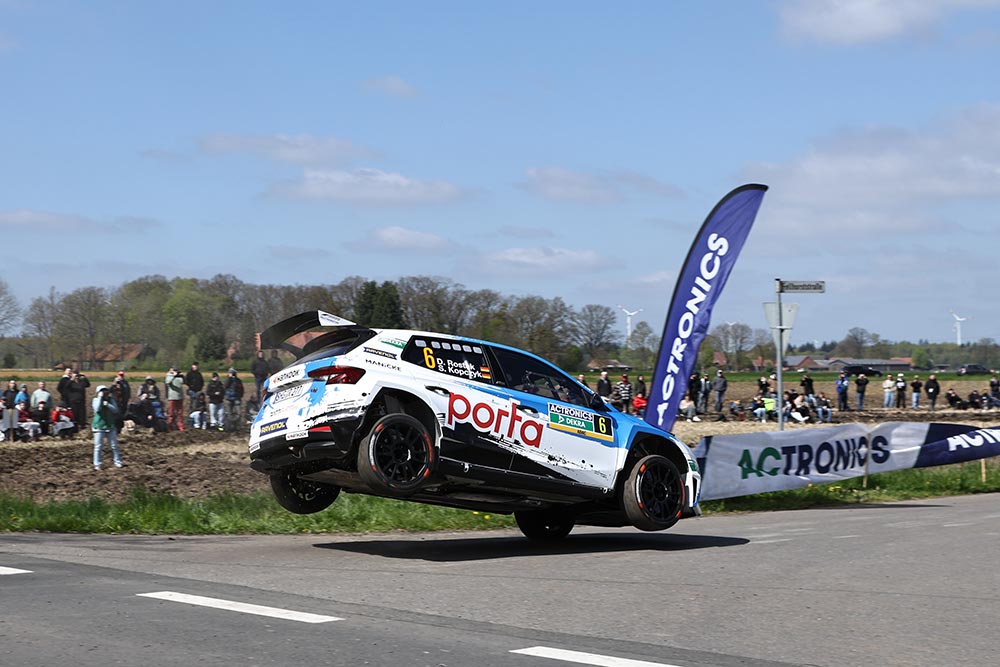 Dennis Rostek Stefan Kopczyk ADAC Rallye Sulingen 2026 Jump Off Road Skoda Fabia RS Rally2