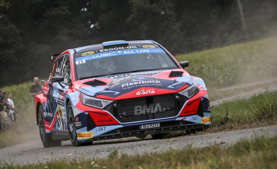 Grégoire Munster, Jos Verstappen en Erik Cais aan de start in Monteberg Rally