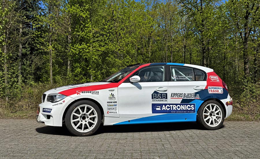 Rallyrentree van Frank Gerritsen Mulkes tijdens Rallye Sulingen