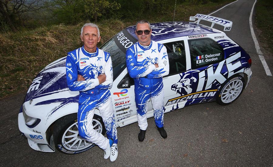 François Delecour met Peugeot 306 Maxi in Historic Ypres Rally