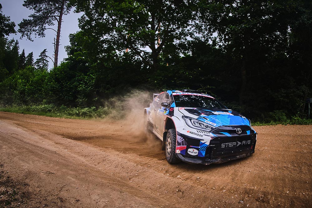 Bernhard ten Brinke Tom Woodburn WRC Rally Estonia P17 WRC2 Toyota GR Yaris Rally2
