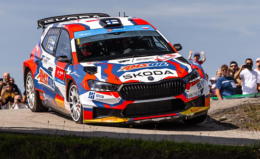 ERC Polen Rally Poland Rajd Polski: Suninen pakt overwinning en breidt EK-leiding uit Heindrichs boekt eerste Junior ERC-zege