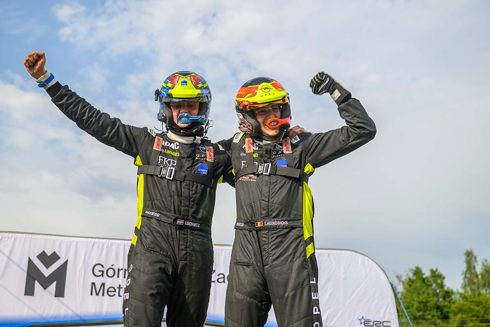 Tom Heindrichs Jonas Schmitz Winnaars Junior ERC ERC4 ERC Rally Poland Polen 2026