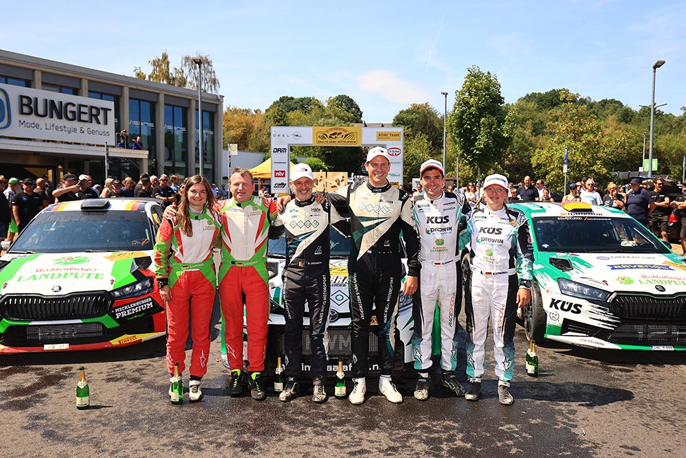 Podium Rallye ADAC Mittelrhein 2026 Weijs Kremer Griebel