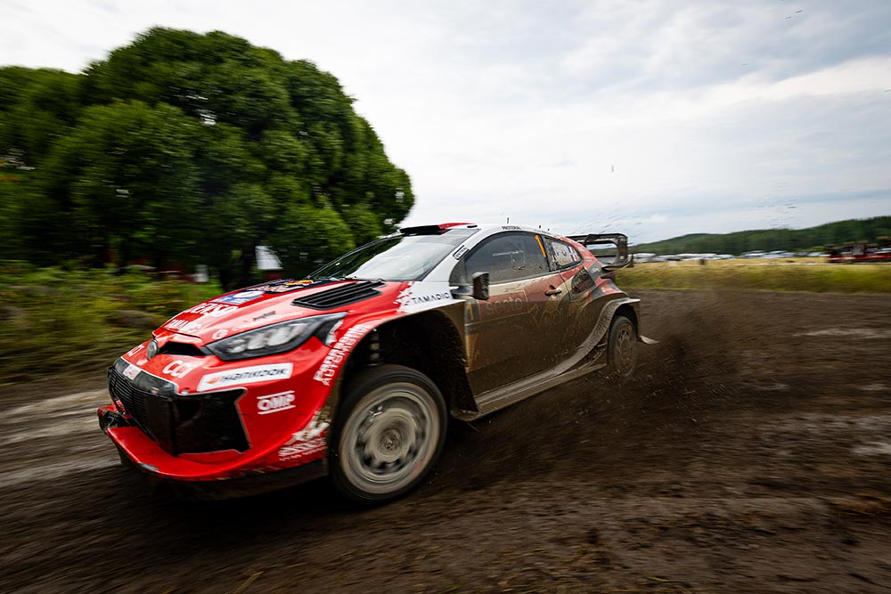 Sebastien Ogier Julien Ingrassia DNF after big Crash WRC Rally Finland 2026 Toyota GR Yaris Rally1
