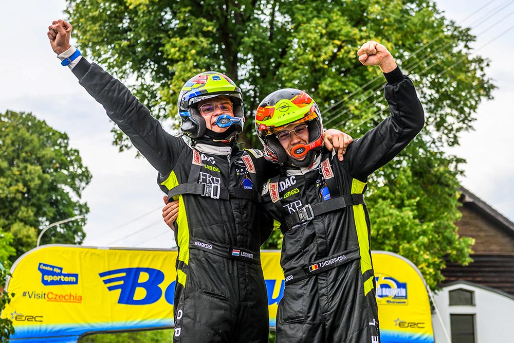 Tom Heindrichs Jonas Schmitz Junior ERC JERC Winners Barum Rally Czech Zlin 2026